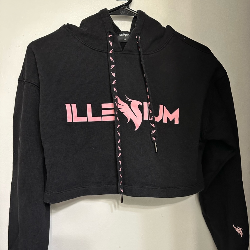 Illenium pink cropped sweater